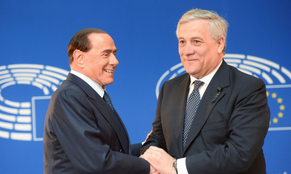 Silvio Berlusconi ir Antonio Tajani