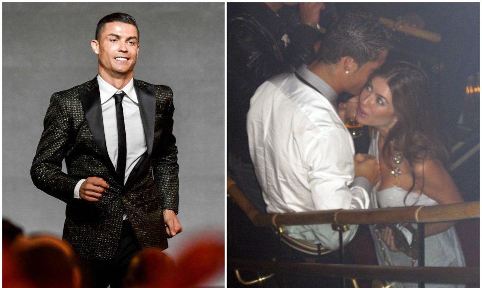 Nuotraukoje dešinėje – Cristiano Ronaldo su Kathryn Mayorga naktiniame klube 2009 metais