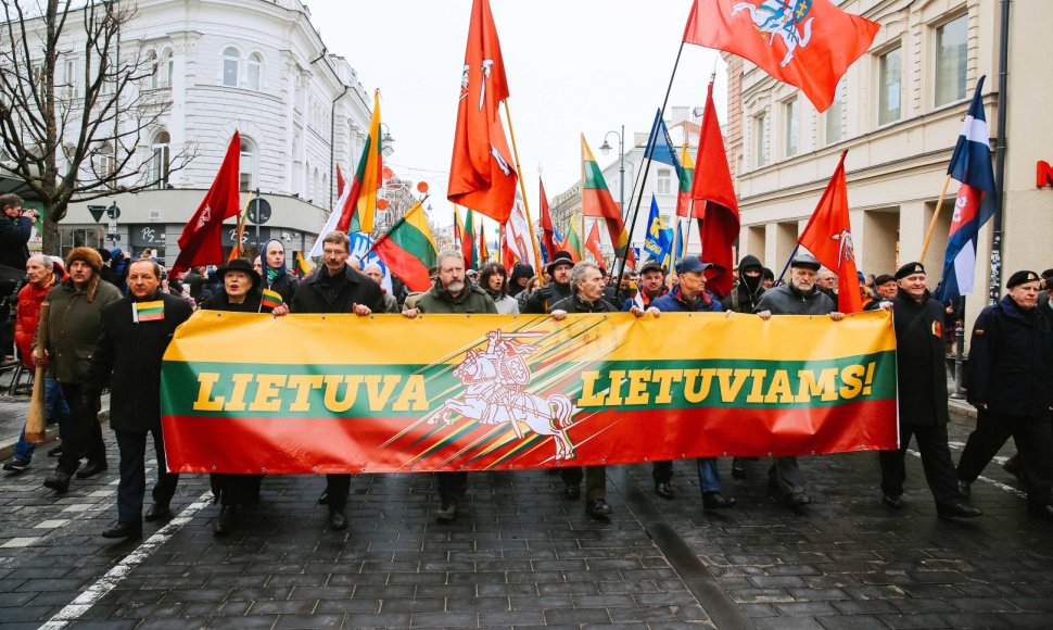 Patriotinės eitynės Vilniuje už Vytį ir kalbą
