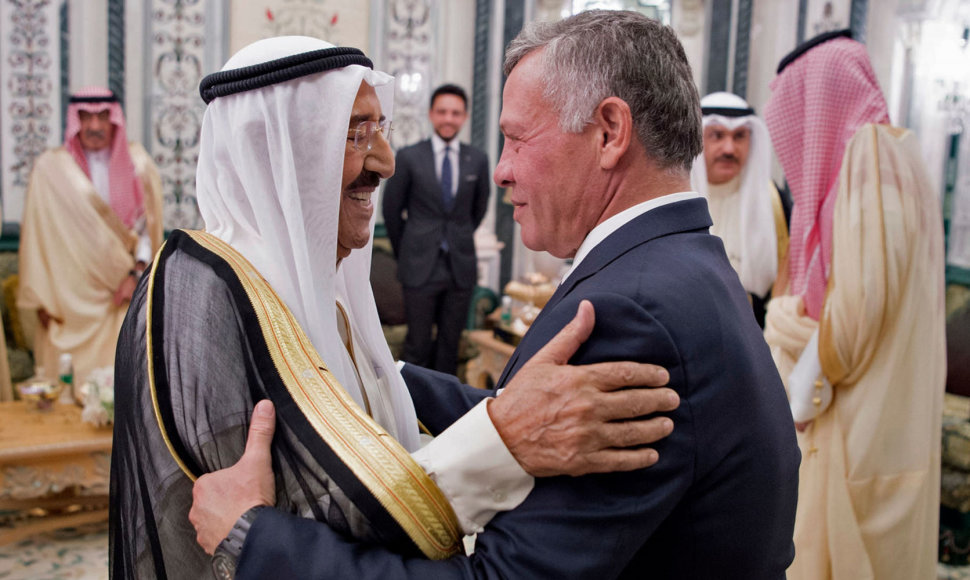 Kuveito emyras šeichas Sabah al Ahmad al Jaber al Sabah ir Jordanijos karalius Abdullah II 