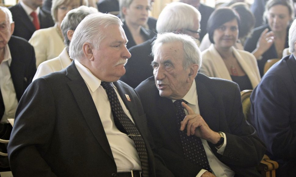 Lechas Walesa ir Tadeuszas Mazowieckis