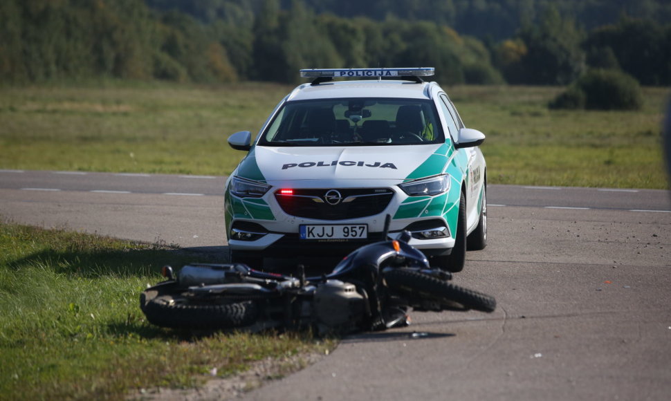 Minsko pl. avarijos metu žuvo motociklininkas