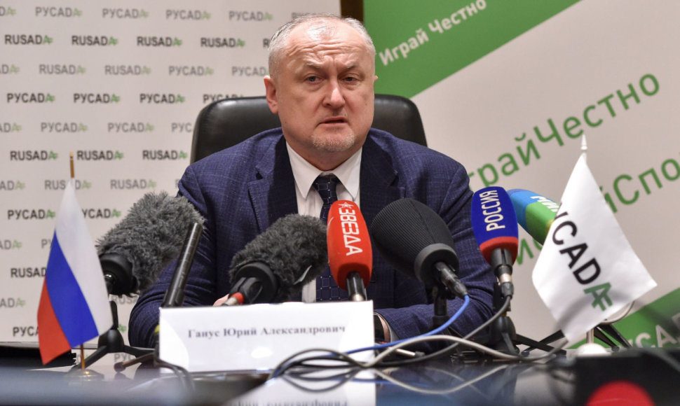 Rusijos antidopingo agentūros vadovas Jurijus Ganusas.