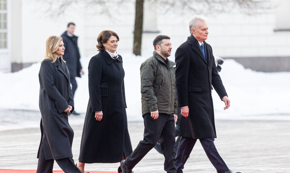 Olena Zelenska, Diana Nausėdienė, Volodymyras Zelenskis, Gitanas Nausėda