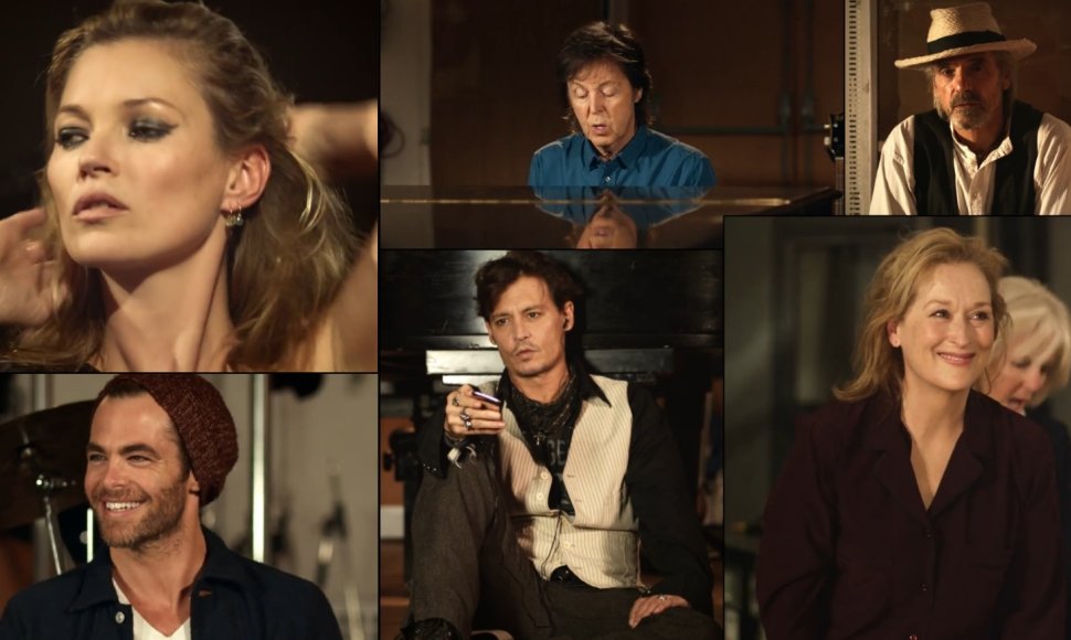 Paulo McCartney vaizdo klipe nusifilmavo ryškiausios žvaigždės: Kate Moss, Johnny Deppas, Chrisas Pine'as, Jeremy Ironsas ir Meryl Streep