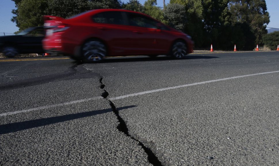 Žemės drebėjimo padariniai Kalifornijoje 