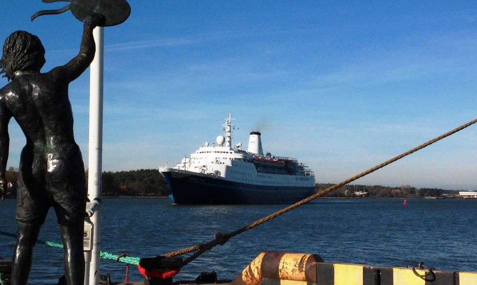 Klaipėdos uoste vieši kruizinis laivą „Marco Polo“ 