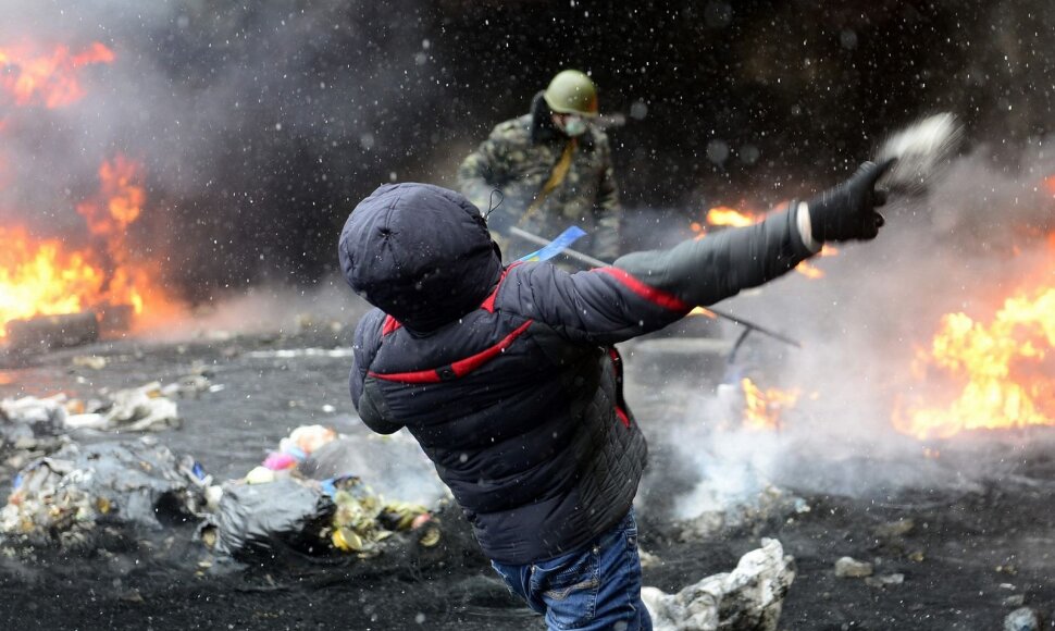 Protestuotojai Kijeve