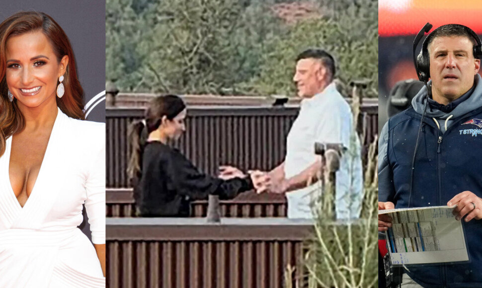 Dianna Russini ir Mike'as Vrabelis užfiksuoti kartu.