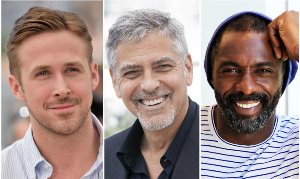 Ryanas Goslingas, George'as Clooney ir Idrisas Elba