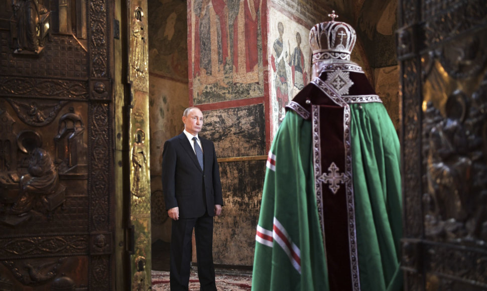 Vladimiras Putinas pas rusų stačiatikių patriarchą Kirilą
