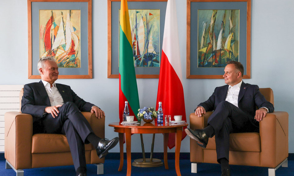 Gitano Nausėdos ir Andrzejaus Dudos susitikimas Lenkijoje
