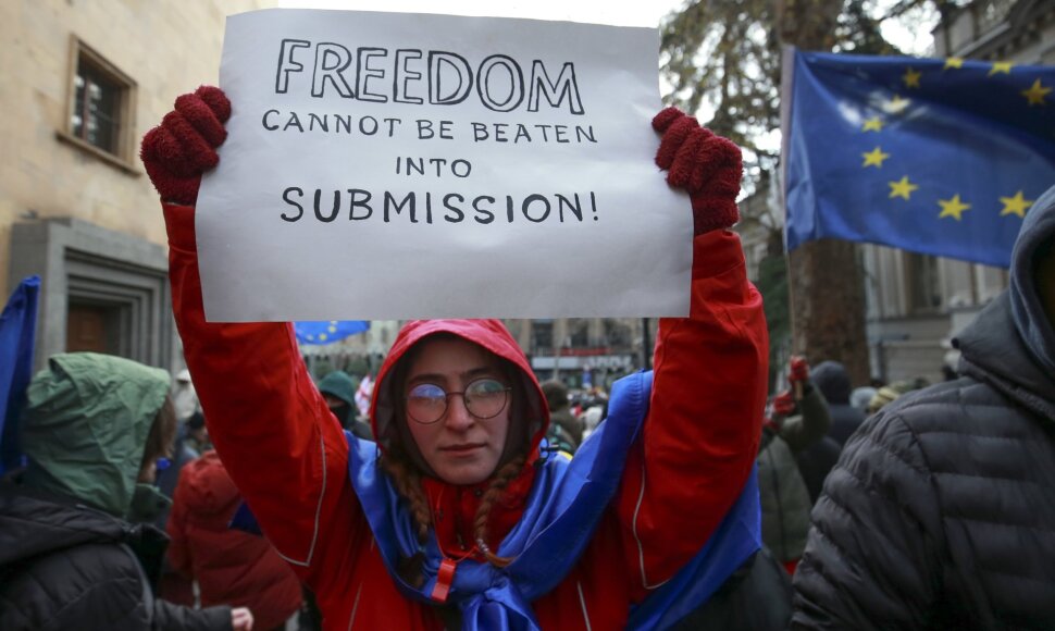 Protestai Sakartvele
