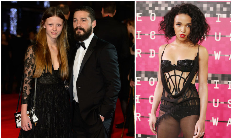 Shia LaBeoufas su Mia Goth ir FKA Twigs