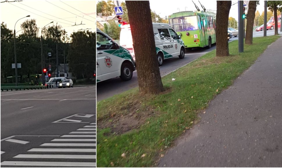 Įvykis Tvirtovės alėjos ir Sukilėlių prospekto sankryžoje