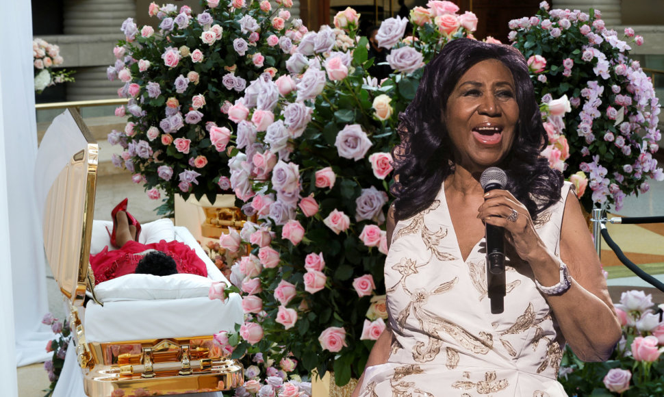 Į amžinąją kelionę Aretha Franklin palydima lyg karalienė