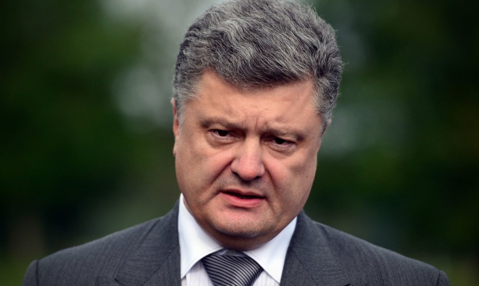 Ukrainos vadovas Petro Porošenka 