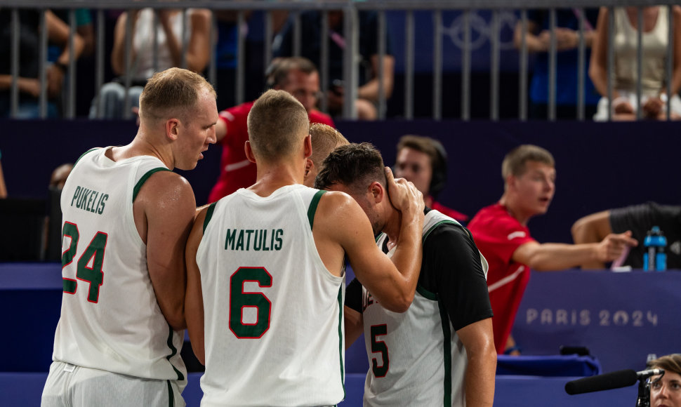 Paryžiaus olimpinių žaidynių 3x3 krepšinio rungtynės: Lietuva – Prancūzija