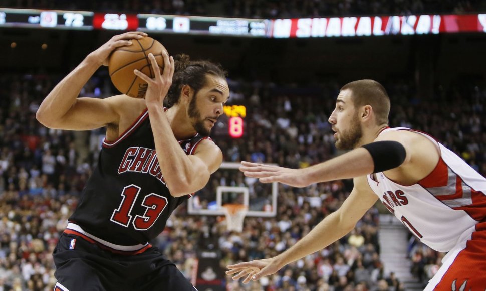 Joakimas Noah ir Jonas Valančiūnas