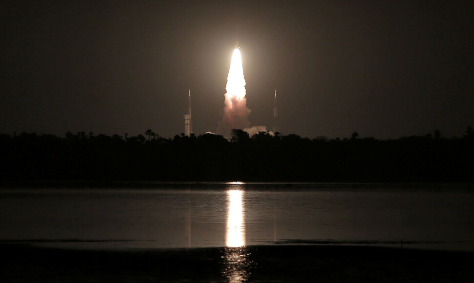 Indijos raketos &bdquo;Polar Satellite Launch Vehicle&ldquo; startas