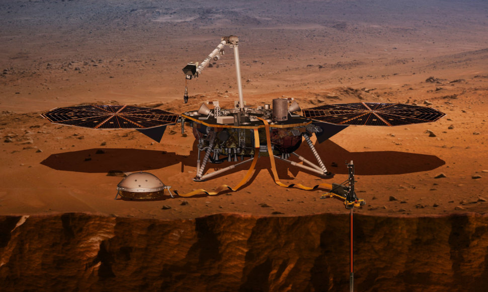 Zondo „Mars InSight“ veikimas Marse