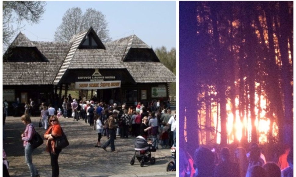 Lietuvos liaudies buities muziejų Rumšiškėse niokojo gaisras