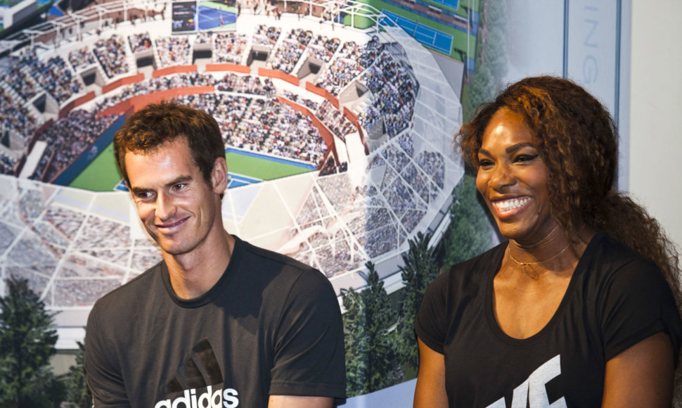Andy Murray ir Serena Williams 
