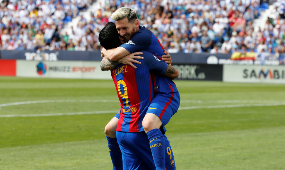 Luisas Suarezas ir Lionelis Messi