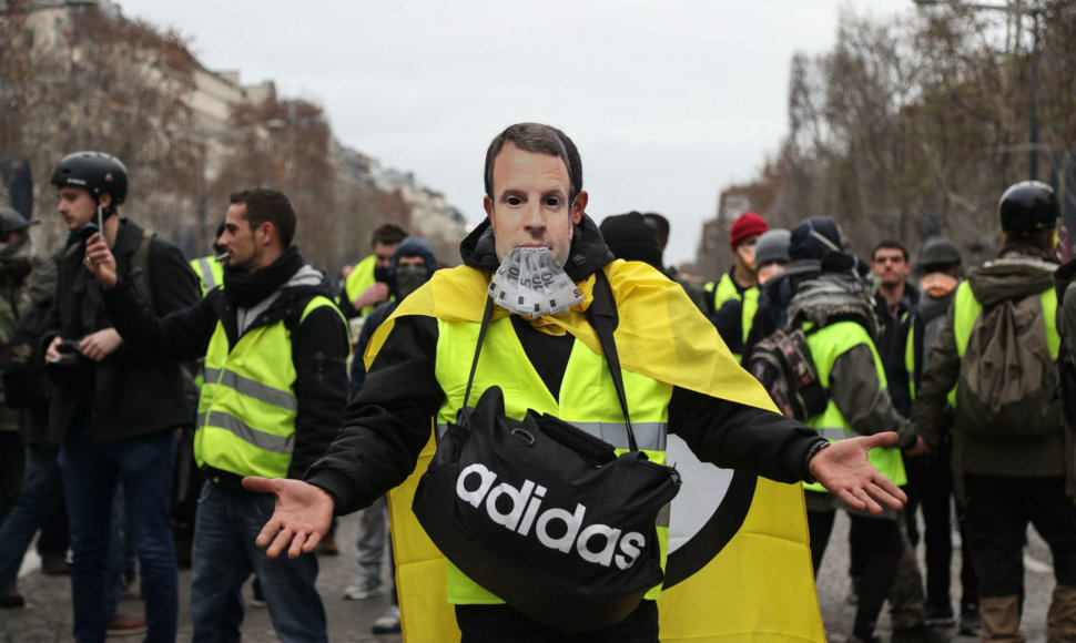 Šeštadienio protestai Prancūzijoje