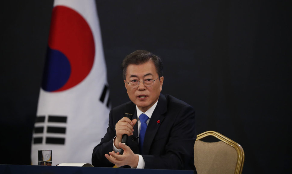 Pietų Korėjos prezidentas Moon Jae-inas