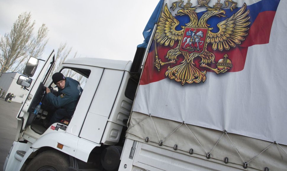 Rusijos humanitarinės pagalba atvyko į Ukraina