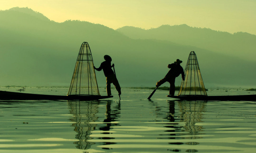 Mianmare plytintis Inlės ežeras