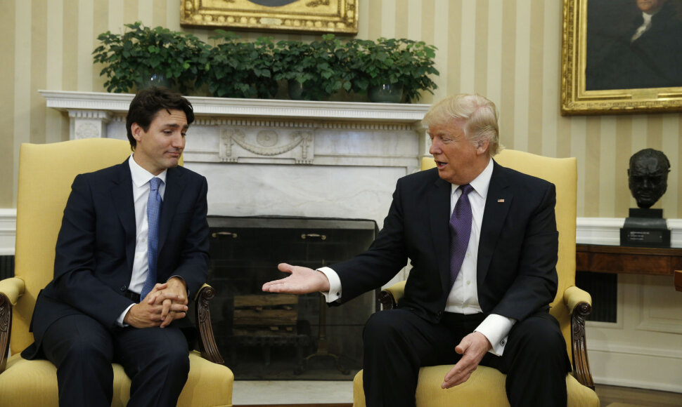 Justinas Trudeau ir Donaldas Trumpas