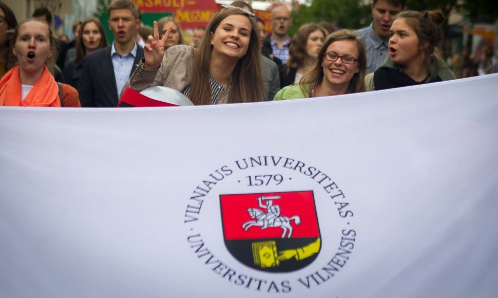 Vilniaus Universiteto (VU) studentai griausmingai paminėjo mokslo metų pradžią.