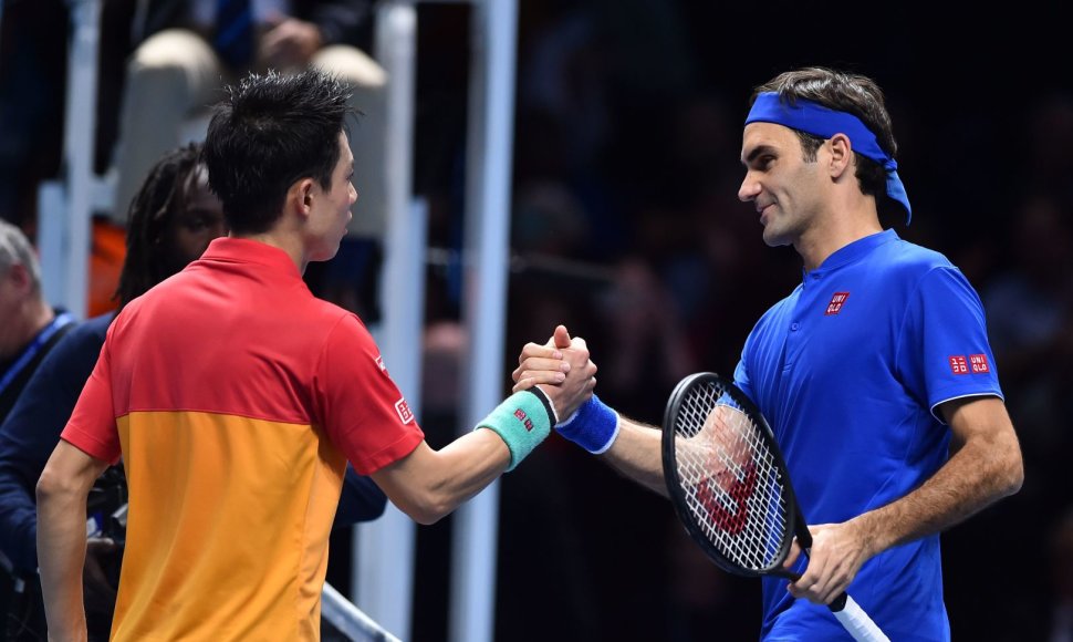 Kei Nishikoris ir Rogeris Federeris