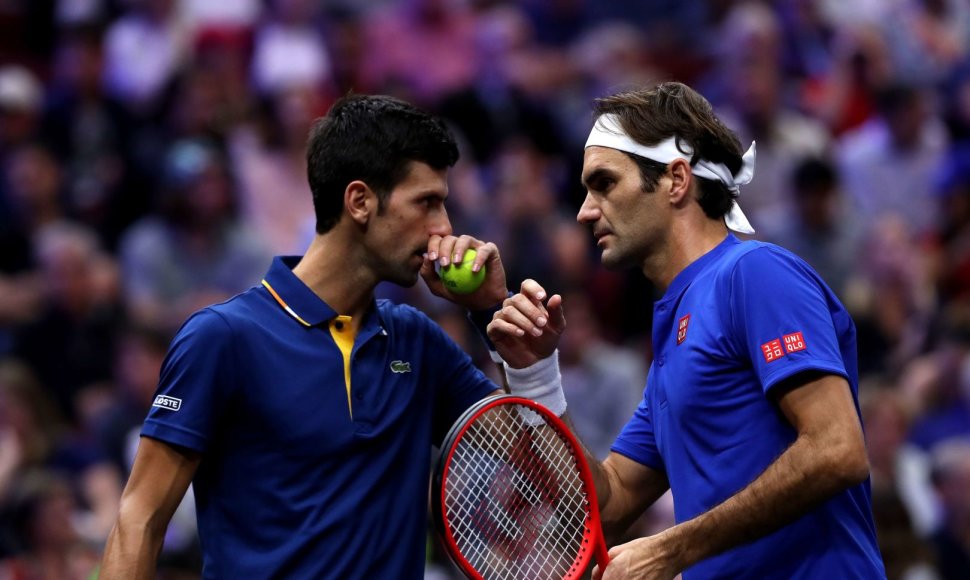 Novakas Džokovičius ir Rogeris Federeris