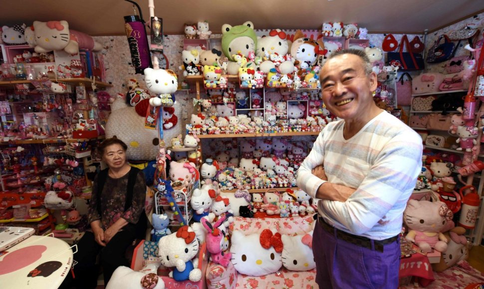 Į pensiją išėjusiam policininkui Japonijoje priklauso didžiausia „Hello Kitty“ daiktų kolekcija pasaulyje