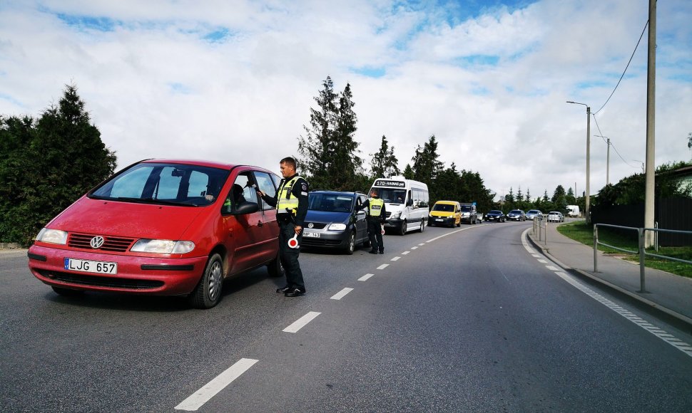 Reido metu Kauno policija pričiupo keletą girtų vairuotojų