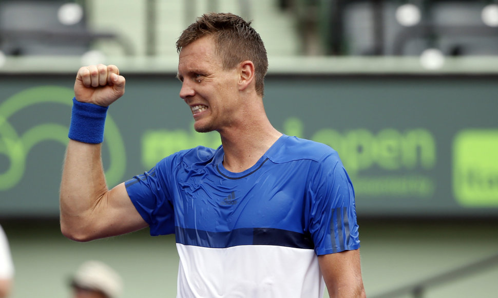 „Miami Open“: Tomašas Berdychas – Richardas Gasquet