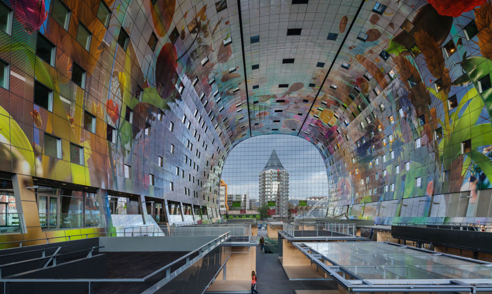 Roterdame atidarytas turgus su 3344,5 kvadratinių metrų freska