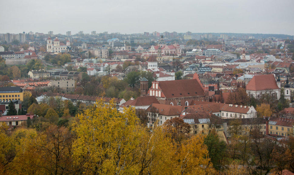 Vilniaus panorama nuo Trijų kryžių kalno