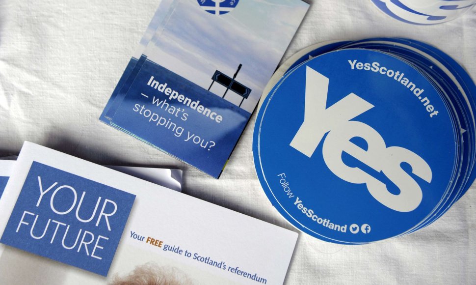 Didėja Škotijos nepriklausomybės palaikymas