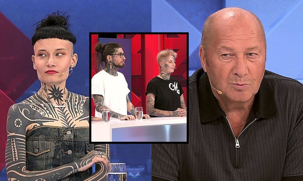 Tatuiruočių mėgėjai ir Jurijus Smoriginas laidoje „Už ar prieš?“