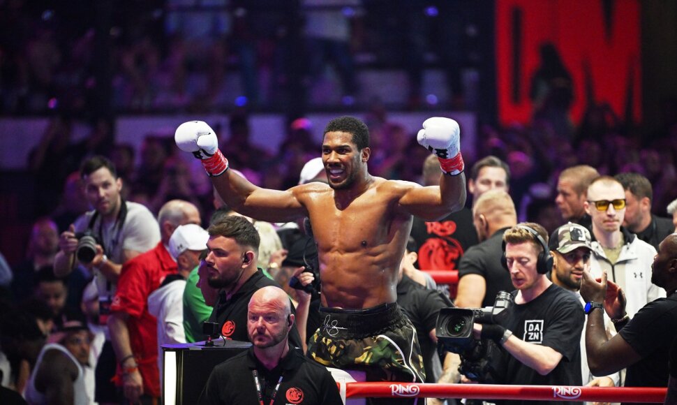 Anthony Joshua prie&scaron; Kristianą Prengą