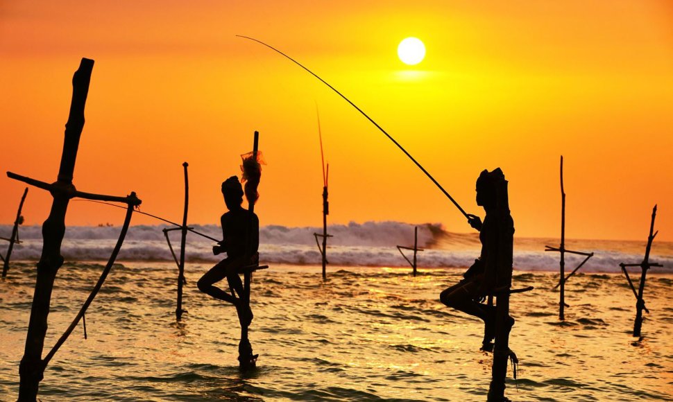 Egzotiški žvejai Šri Lankoje