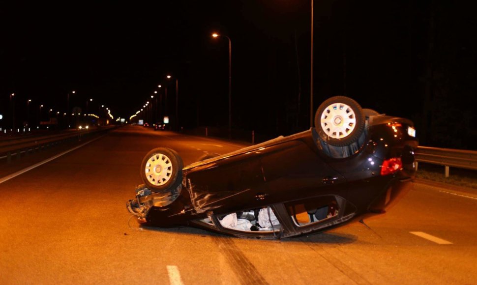 Prie Vilniaus du automobiliai susidūrė su briedžiu.