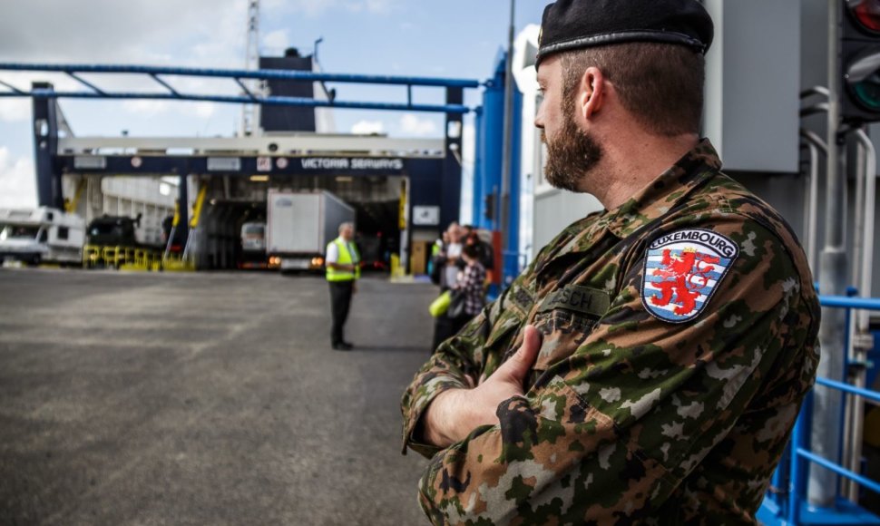 Prie NATO priešakinių pajėgų bataliono Lietuvoje prisijungė Liuksemburgo kariai