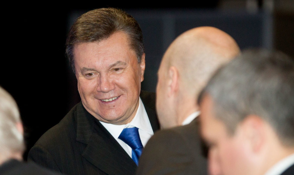 3-iasis Rytų partnerystės viršūnių susitikimas „Litexpo“ parodų rūmuose Vilniuje. Ukrainos prezidentas Viktoras Janukovyčius.