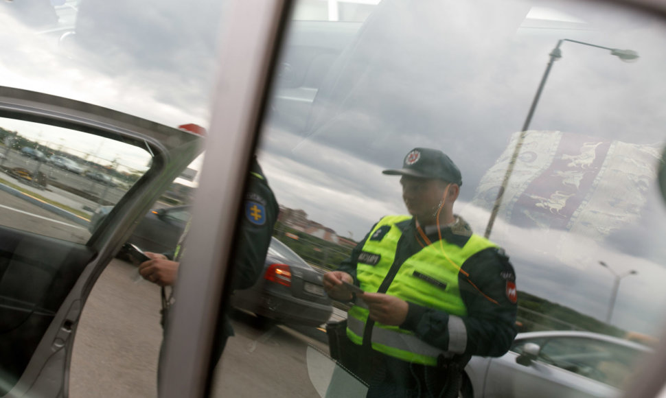 Policijos reido akimirka