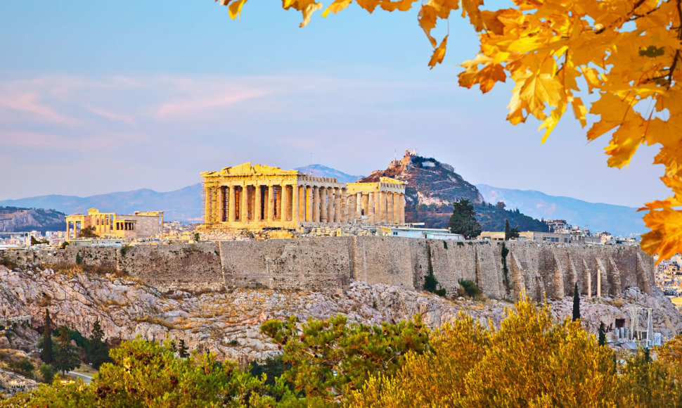 Vaizdas į Akropolį Atėnuose